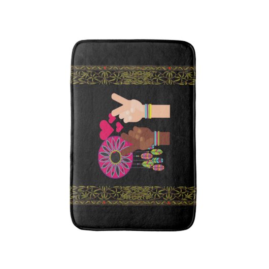 Peace Bath Mat (Voorkant Verticaal)