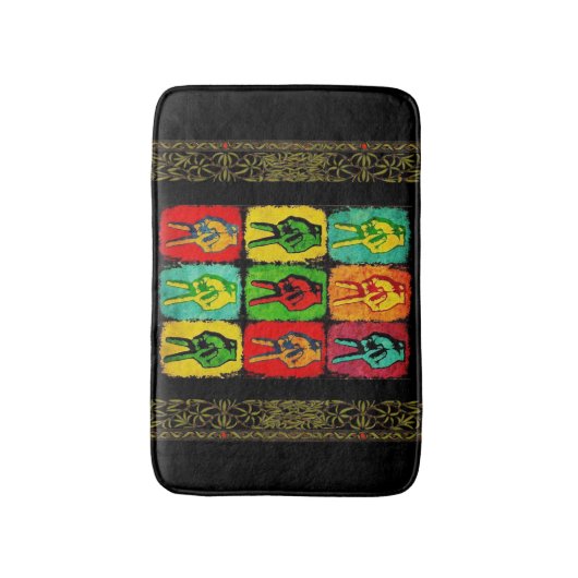 Peace Bath Mat (Voorkant Verticaal)