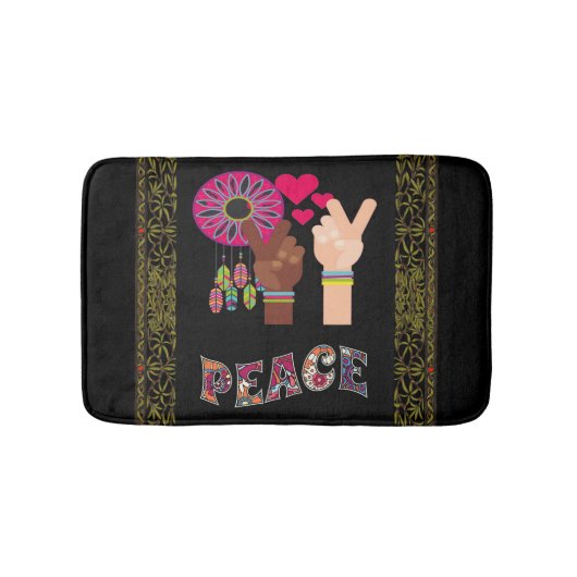 Peace Bath Mat (Voorkant)