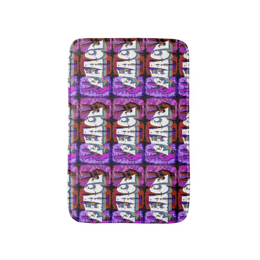 Peace Bath Mat (Voorkant Verticaal)