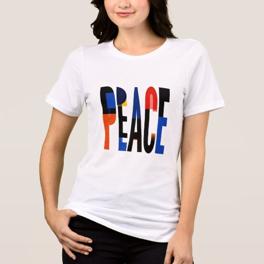 Peace Bauhaus Tri-Blend Shirt (Voorkant)