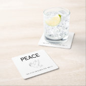 Peace be still bird flying kartonnen onderzetters (Insitu)