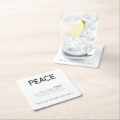 Peace Be still Boat in water Kartonnen Onderzetters (Insitu)