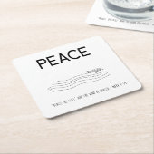 Peace Be still Boat in water Kartonnen Onderzetters (Schuin)