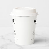 Peace Be still Boat in water Papieren Bekers (Links)