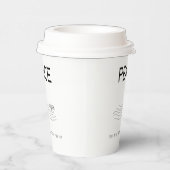 Peace Be still Boat in water Papieren Bekers (Rechts)