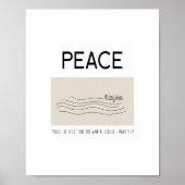 Peace Be still Boat in water Poster (Voorkant)