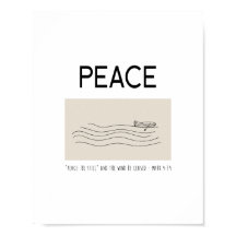 Peace Be still Boat in water