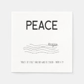 Peace Be still Boat in water Servet (Voorkant)