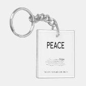 Peace Be still Boat in water Sleutelhanger (Voorkant Links)