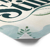 Peace Be Still Christelijke muurschildering Poster (Hoek)