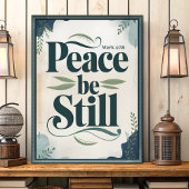 Peace Be Still Christelijke muurschildering Poster