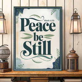 Peace Be Still Christelijke muurschildering Poster