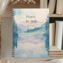 Peace Be Still Christian Scripture – Mark 4:39 Notitieboek