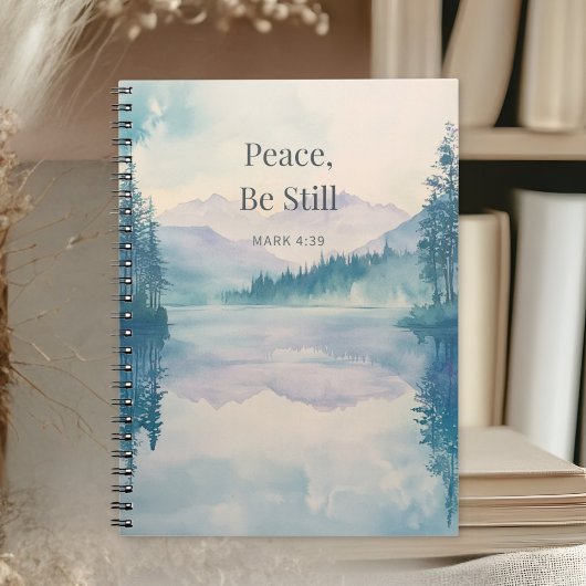 Peace Be Still Christian Scripture – Mark 4:39 Notitieboek
