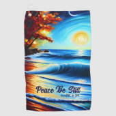 Peace Be Still Golf Handdoek (Voorkant)