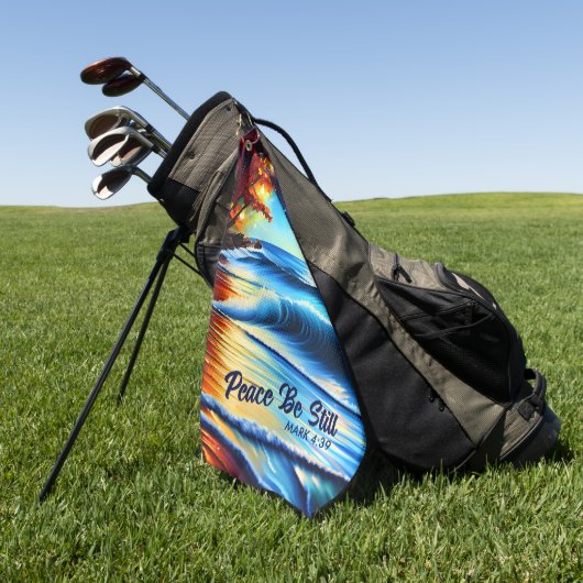 Peace Be Still Golf Handdoek (Groen)