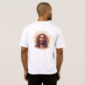 PEACE BE WITH YOU JESUS IMAGE T-SHIRT (Achterkant volledig)