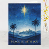 Peace Be With You Kaart (Gele Bloem)