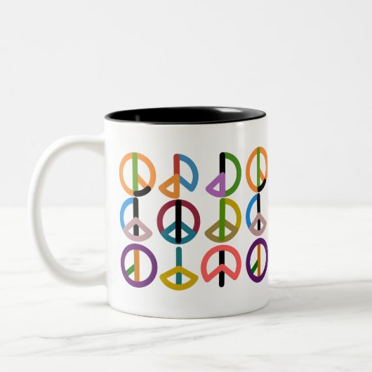 Peace Beat / Black 325 ml Two-Tone Mok (Links)