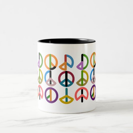 Peace Beat / Black 325 ml Two-Tone Mok (Center)