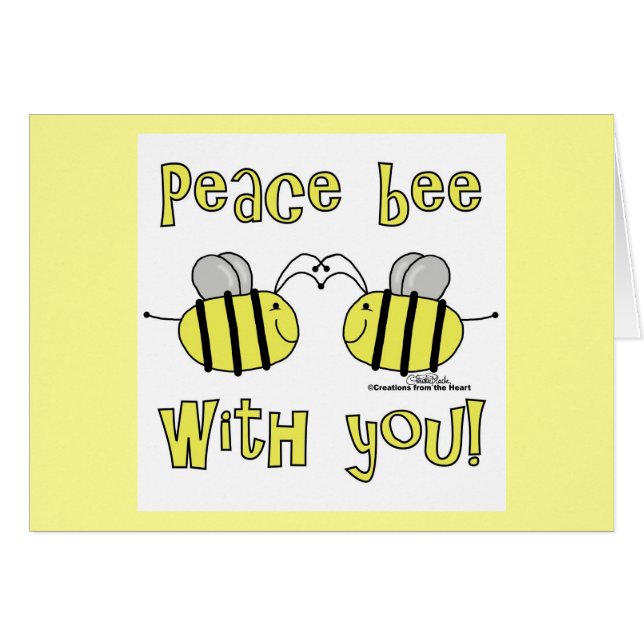 Peace Bee met jou (Voorkant Horizontaal)
