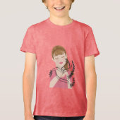 Peace Begins With a Smile – Gentle Dove & Woman Il Tri-Blend Shirt (Voorkant)