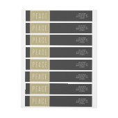 Peace Berries Holiday Wraparound-adreslabel (Vel)