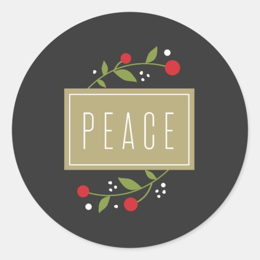 Peace Berries Vakantie Sticker (Voorkant)