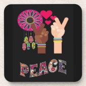 Peace Beverage Coaster Bier Onderzetter (Voorkant)