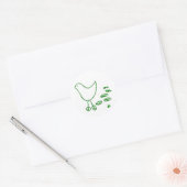 Peace Bird Ronde Sticker (Envelop)