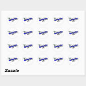 Peace Bird Ronde Sticker (Vel)