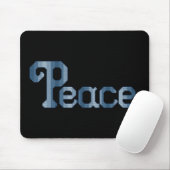 Peace Black Mousepad Muismat (Met muis)