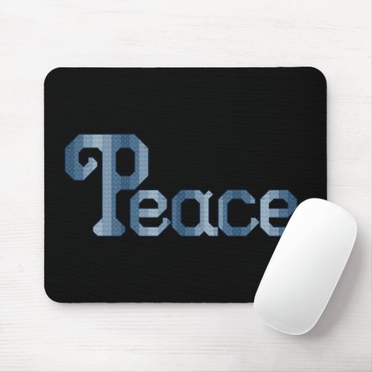 Peace Black Mousepad Muismat (Met muis)