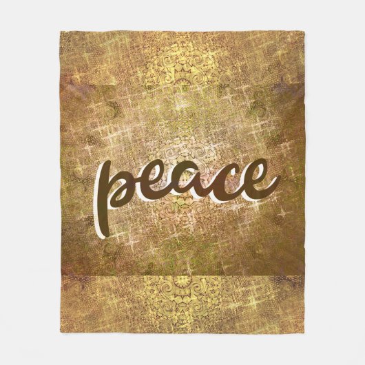 Peace Blanket Fleece Deken (Voorkant)