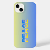 PEACE blauw en geel Oekraïne Geïnspireerde moderne iPhone Hoesje (Achterkant)