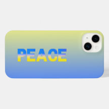 PEACE blauw en geel Oekraïne Geïnspireerde moderne