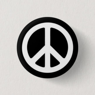 Peace BnW Ronde Button 3,2 Cm