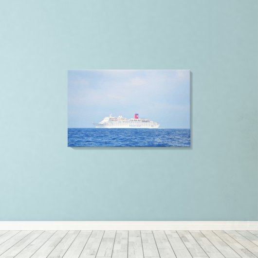Peace Boat Ocean Dream Canvas Afdruk (Insitu (Houten vloer))