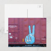 Peace Boxcar Art Briefkaart (Voorkant / Achterkant)