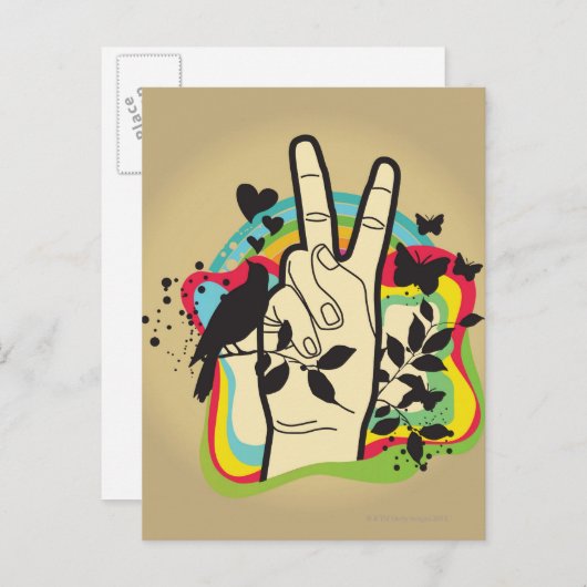 Peace Briefkaart (Voorkant / Achterkant)