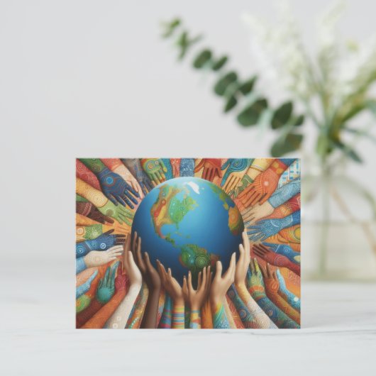 Peace Briefkaart (Staand voorkant)