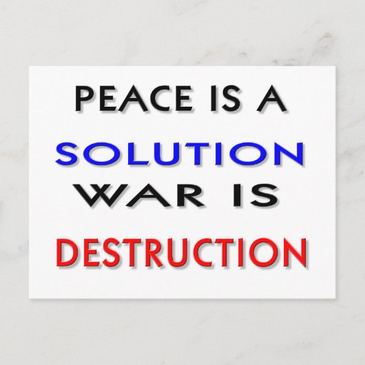 Peace Briefkaart (Voorkant)