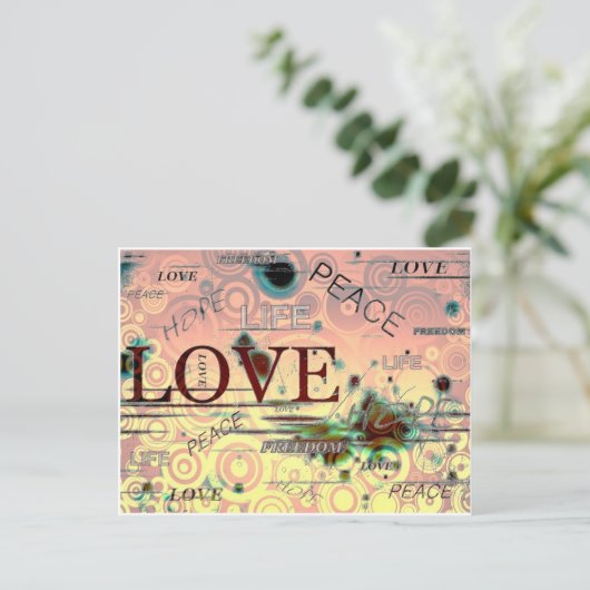 Peace Briefkaart (Staand voorkant)