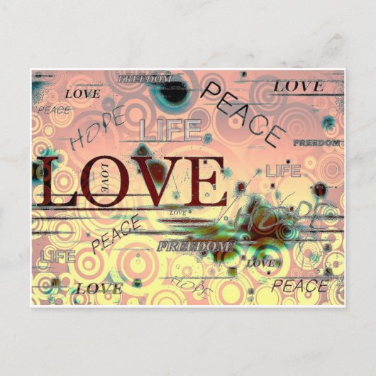 Peace Briefkaart (Voorkant)