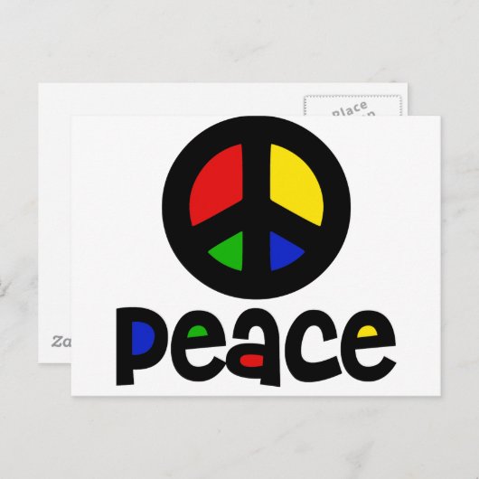 Peace Briefkaart (Voorkant / Achterkant)