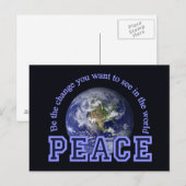 Peace briefkaart, aanpassen briefkaart (Voorkant / Achterkant)