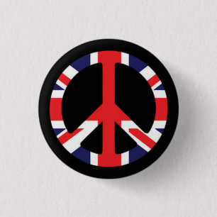 Peace British Ronde Button 3,2 Cm