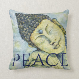 Peace Buddha Waterverf Art Sierkussen