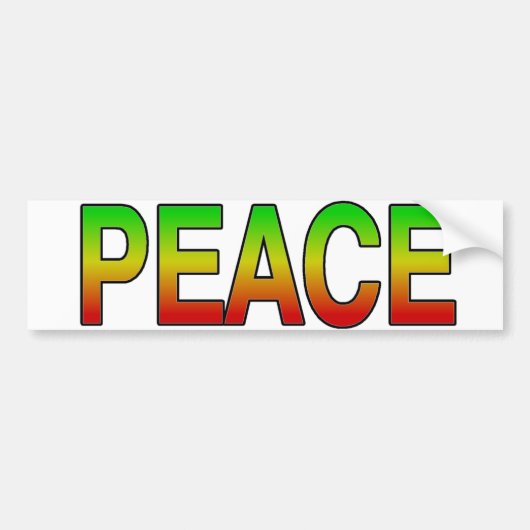 Peace bumper sticker (Voorkant)